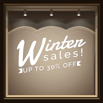 Houseart - ΣΗΜΑΝΤΙΚΟ: Σε περίπτωση διαφοράς τιμής από το κατάστημα ισχύει παντα και μόνο η τιμή του καταστήματος 30% white, Εκπτωτικά, Αυτοκόλλητα βιτρίνας, 110 x 60 εκ